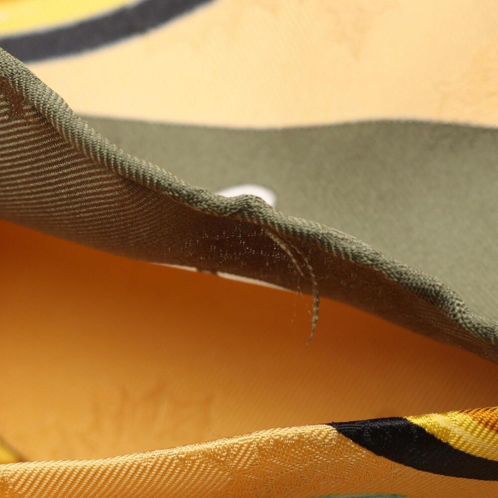 HERMES Yellow Silk Scarf - Picture 6 of 7